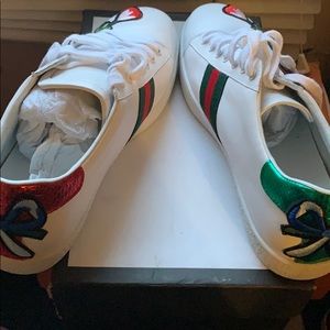 Gucci floral sneakers